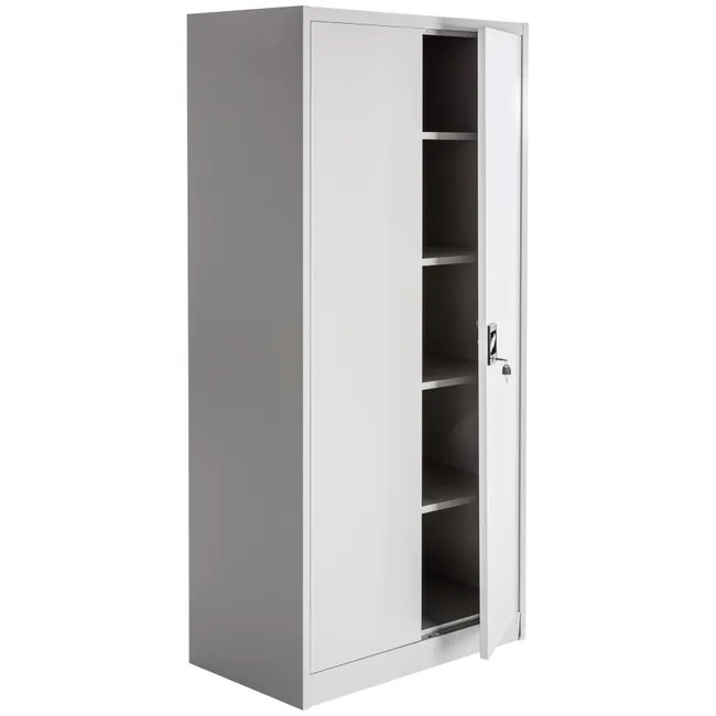 ARMARIO METALICO SEGURIDAD CON CERRADURA Y 4 ESTANTES DE 186CM ALTO X 90CM ANCHO X 40CM FONDO REF:LMT542552
