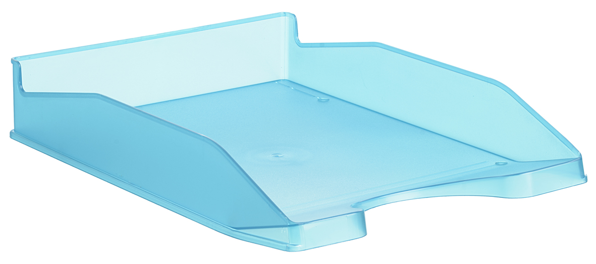 BANDEJA PORTADOCUMENTOS TRANSPARENTE AZUL