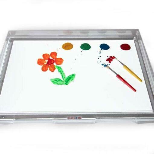 BANDEJA TRASNPARENTE PARA TRABAJAR SOBRE PANELES DE LUZ  TAMAÑO A3 - 49X37X5 CM **ESTA BANDEJA NO CONTIENE NINGUNA FUENTE DE LUZ**