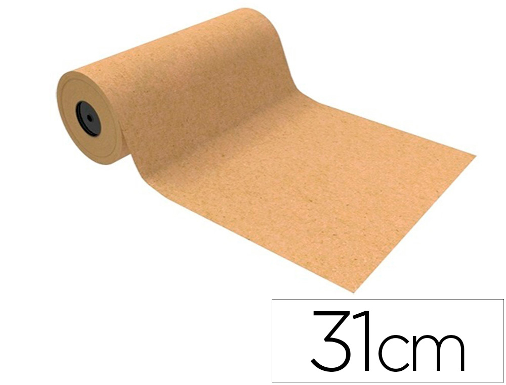 BOBINA PAPEL DE REGALO  DE ***31CM ANCHO*** LONGITUD DE 85 METROS ***TEMATICA LISO KRAFT*** PESO 2 KG