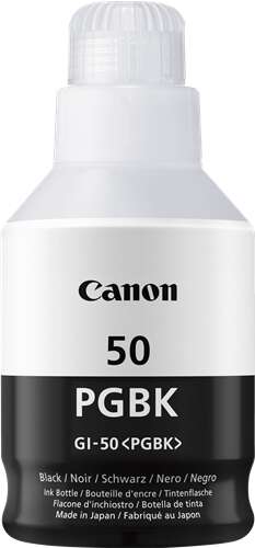 BOTELLA DE TINTA Canon GI50 Negro Botella de Tinta Original - GI50PGBK/3386C001