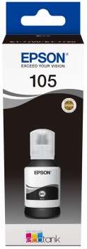 BOTELLA DE TINTA Epson 105 Negro Botella de Tinta Pigmentada Original - C13T00Q140