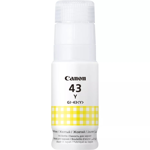 BOTELLA ORIGINAL Canon GI43 Amarillo Botella de Tinta Original - GI43Y/4689C001