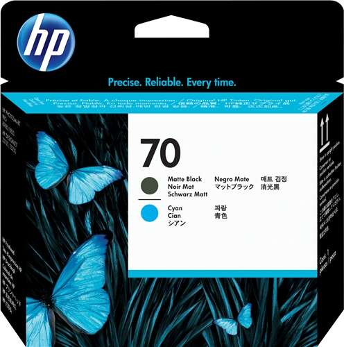 CABEZAL DE IMPRESION HP 70 Negro Mate/Cyan Cabezal de Impresion Original - C9404A