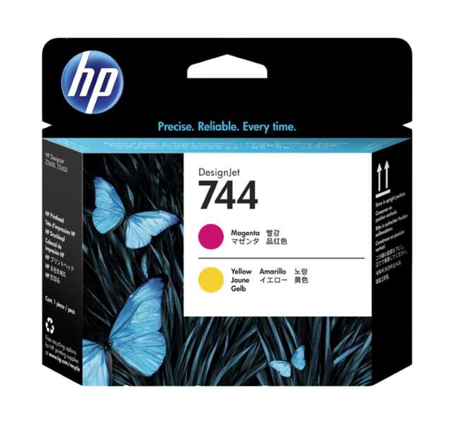 CABEZAL DE IMPRESION HP 744 Magenta/Amarillo Cabezal de Impresion Original - F9J87A