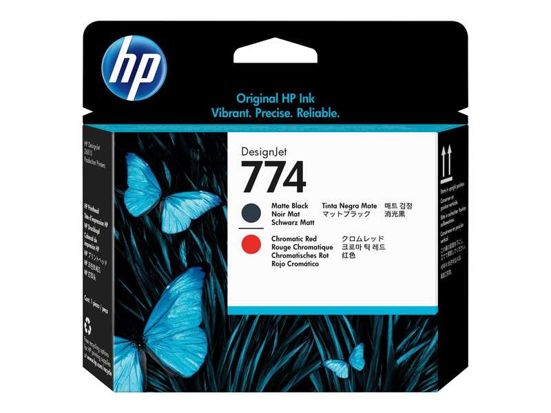 CABEZAL DE IMPRESION HP 774 Cabezal de Impresion Original - Negro Mate, Rojo Cromatico - P2V97A