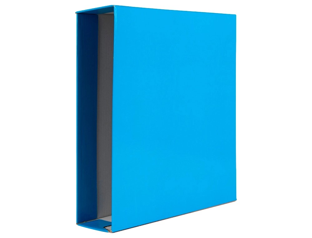CAJA ARCHIVADOR FOLIO 75MM ***AZUL CLARO***