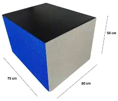 CAJÓN PLIOMÉTRICO PSICOMOTRICIDAD 75X50X60 CM REF 040