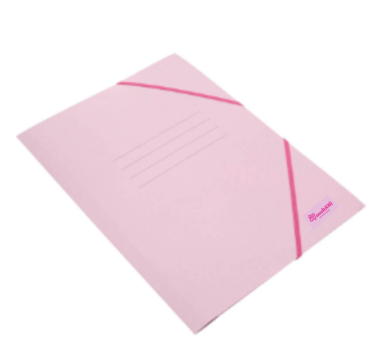 CARPETA CARTON SOLAPAS ROSA CON SOLAPAS Y GOMAS