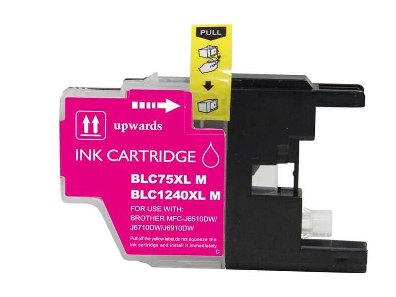 CARTUCHO COMPATIBLE Brother LC1240XL/LC1220XL/LC1280XL Magenta Cartucho de Tinta Generico - Reemplaza LC1240M/LC1220M/LC1280XLM