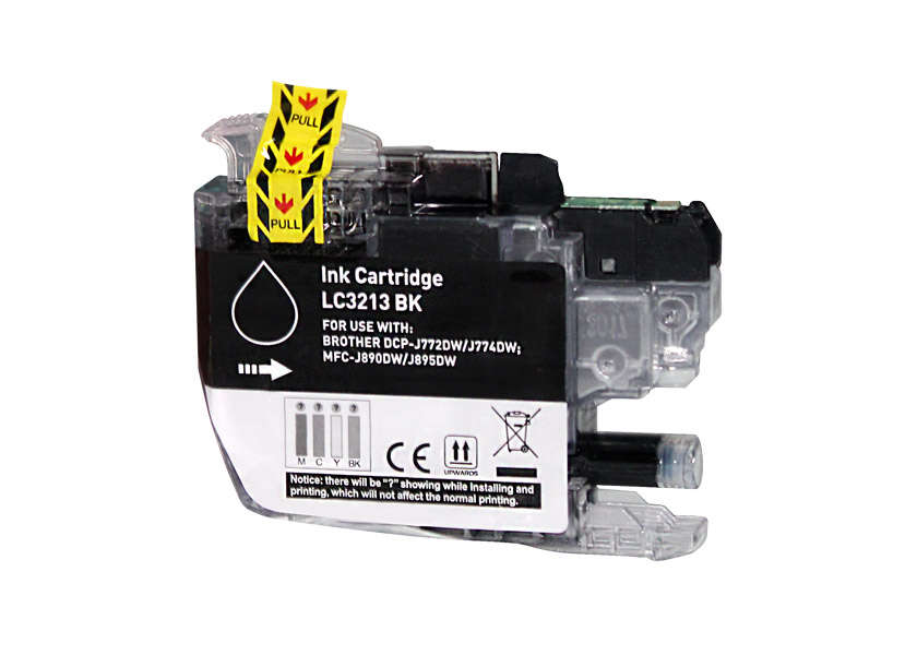 CARTUCHO COMPATIBLE Brother LC3213/LC3211 Negro Cartucho de Tinta Generico - Reemplaza LC3213BK/LC3211BK
