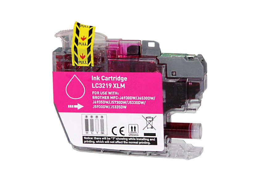 CARTUCHO COMPATIBLE Brother LC3219XL Magenta Cartucho de Tinta Generico - Reemplaza LC3219XLM