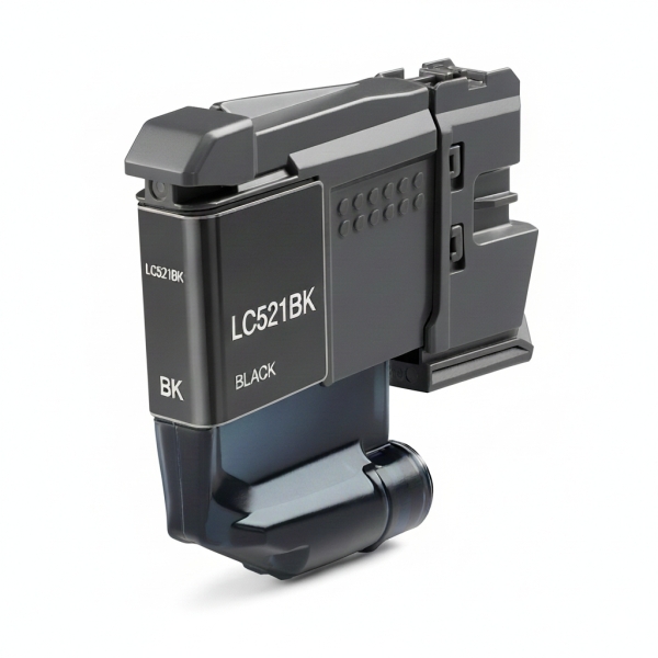 CARTUCHO COMPATIBLE Brother LC521 Negro Cartucho de Tinta Pigmentada Generico - Reemplaza LC521BK