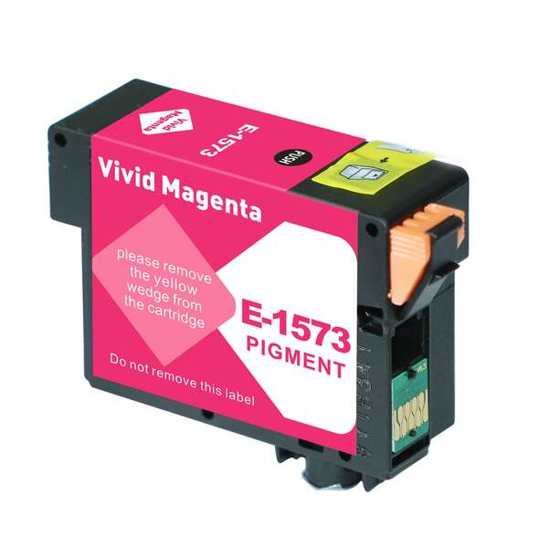 CARTUCHO COMPATIBLE Epson T1573 Magenta Cartucho de Tinta Pigmentada Generico - Reemplaza C13T15734010