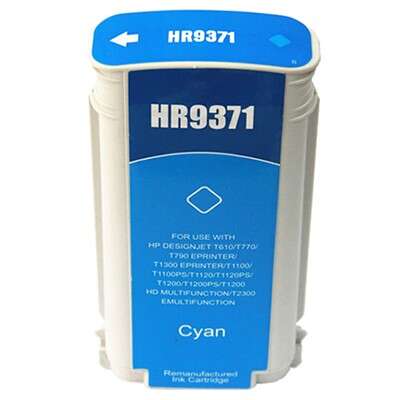 CARTUCHO COMPATIBLE Generico HP 72 Cyan Cartucho de Tinta - Reemplaza C9371A