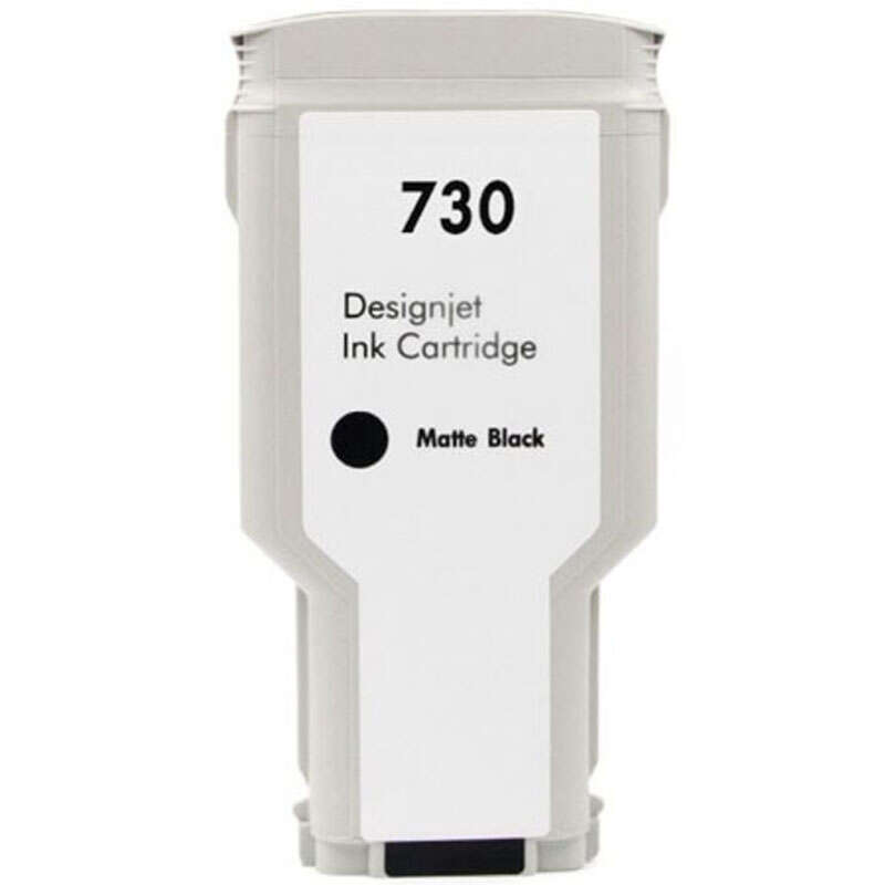 CARTUCHO COMPATIBLE Generico HP 730 Negro Mate Cartucho de Tinta - Reemplaza P2V71A/P2V65A