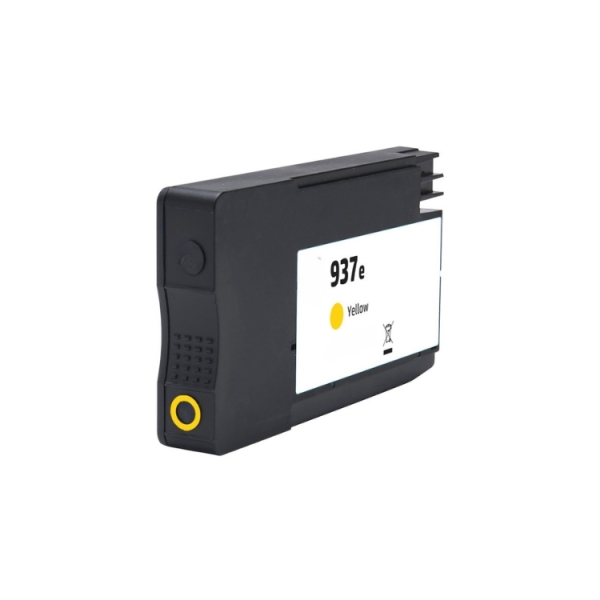 CARTUCHO COMPATIBLE Generico HP 937e XL Amarillo Cartucho de Tinta Pigmentada - Reemplaza 4S6W8NE/4S6W4NE (Chip reforzado contra actualizaciones)