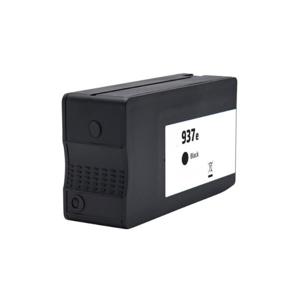 CARTUCHO COMPATIBLE Generico HP 937e XL Negro Cartucho de Tinta Pigmentada - Reemplaza 4S6W9NE/4S6W5NE (Chip reforzado contra actualizaciones)