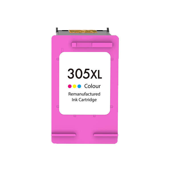 CARTUCHO COMPATIBLE Remanufacturado HP 305XL Color Cartucho de Tinta - Muestra Nivel de Tinta - Reemplaza 3YM63AE/3YM60AE