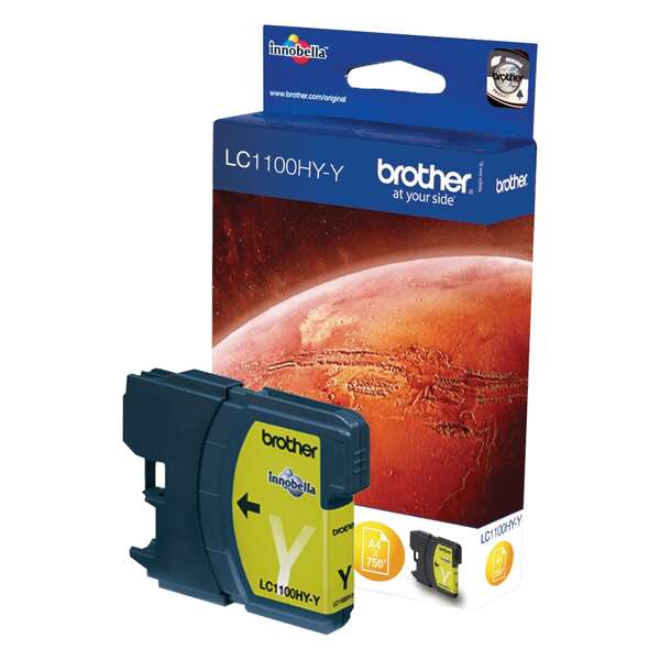 CARTUCHO ORIGINAL Brother LC1100XL Amarillo Cartucho de Tinta Original - LC1100HYY