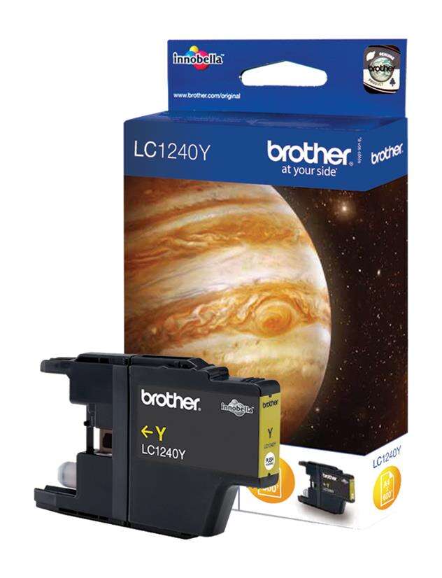 CARTUCHO ORIGINAL Brother LC1240 Amarillo Cartucho de Tinta Original - LC1240YBP