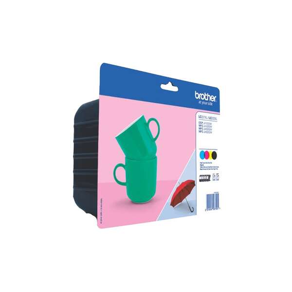CARTUCHO ORIGINAL Brother LC227XL/LC225XL Pack de 4 Cartuchos de Tinta Originales - LC227XLVALBP