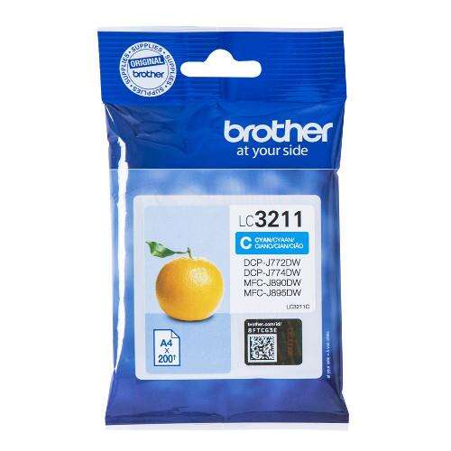 CARTUCHO ORIGINAL Brother LC3211 Cyan Cartucho de Tinta Original - LC3211C