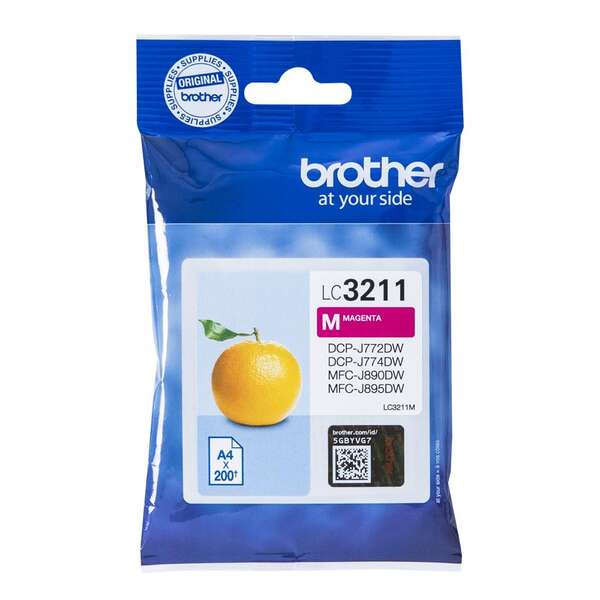 CARTUCHO ORIGINAL Brother LC3211 Magenta Cartucho de Tinta Original - LC3211M
