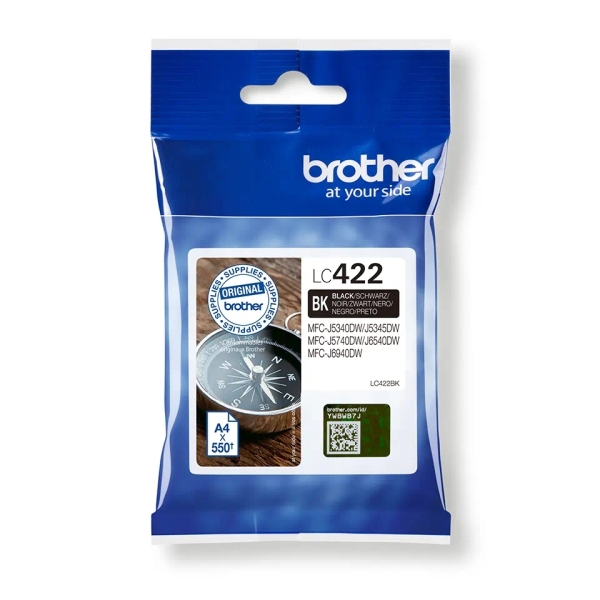CARTUCHO ORIGINAL Brother LC422 Negro Cartucho de Tinta Original - LC422BK