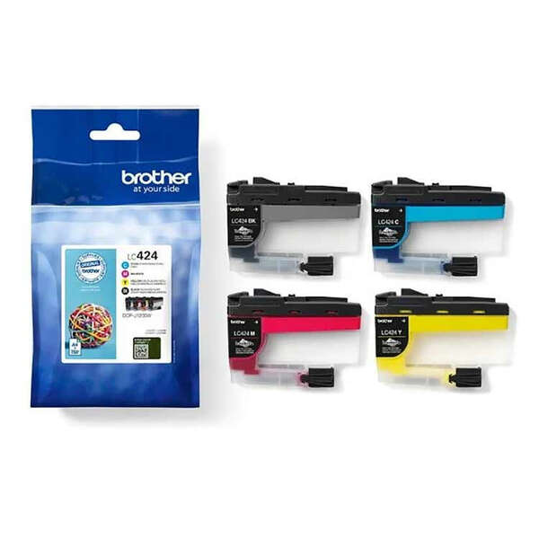 CARTUCHO ORIGINAL Brother LC424 Pack de 4 Cartuchos de Tinta Originales - LC424VAL