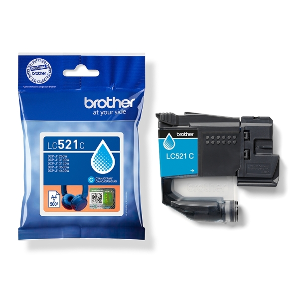 CARTUCHO ORIGINAL Brother LC521 Cyan Cartucho de Tinta Original - LC521C