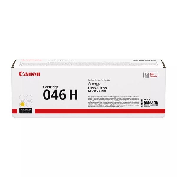 CARTUCHO ORIGINAL Canon 046H Amarillo Cartucho de Toner Original - 1251C002