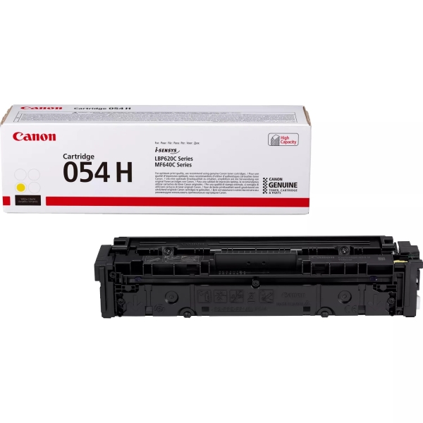 CARTUCHO ORIGINAL Canon 054H Amarillo Cartucho de Toner Original - 3025C002
