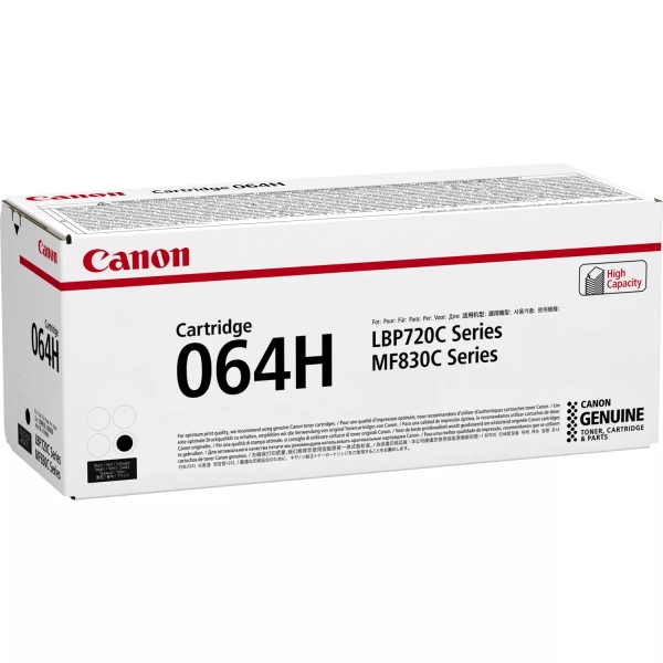 CARTUCHO ORIGINAL Canon 064H Negro Cartucho de Toner Original - 4938C001
