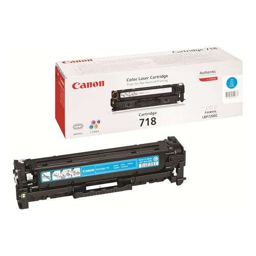CARTUCHO ORIGINAL Canon 718 Cyan Cartucho de Toner Original - 2661B002/2661B014