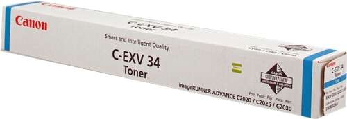 CARTUCHO ORIGINAL Canon CEXV34 Cyan Cartucho de Toner Original - 3783B002