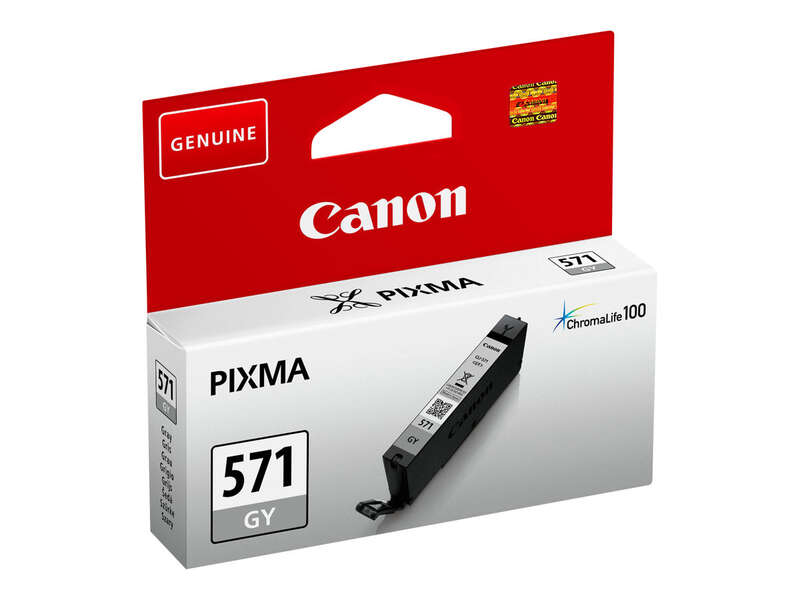 CARTUCHO ORIGINAL Canon CLI571 Gris Cartucho de Tinta Original - 0389C001