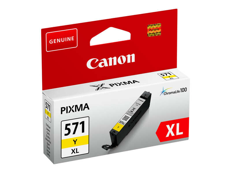 CARTUCHO ORIGINAL Canon CLI571XL Amarillo Cartucho de Tinta Original - 0334C001