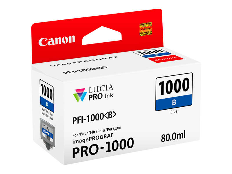 CARTUCHO ORIGINAL Canon PFI1000 Blue Cartucho de Tinta Original - PFI1000B/0555C001