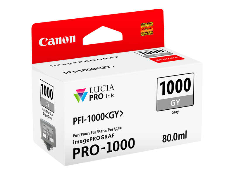 CARTUCHO ORIGINAL Canon PFI1000 Gris Cartucho de Tinta Original - PFI1000GY/0552C001