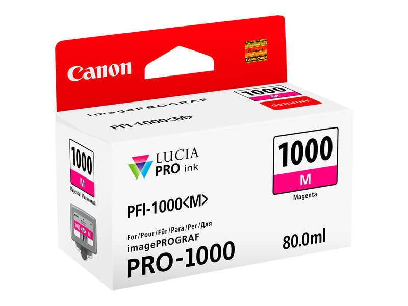 CARTUCHO ORIGINAL Canon PFI1000 Magenta Cartucho de Tinta Original - PFI1000M/0548C001
