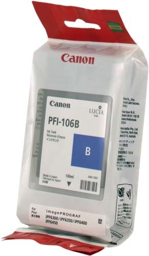 CARTUCHO ORIGINAL Canon PFI106 Azul Cartucho de Tinta Original - PFI106B/6629B001