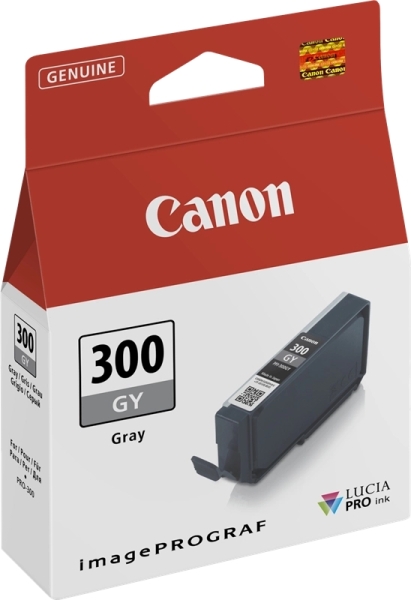 CARTUCHO ORIGINAL Canon PFI300 Gris Cartucho de Tinta Original - 4200C001/PFI300GY