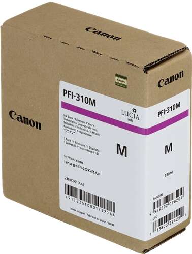 CARTUCHO ORIGINAL Canon PFI310 Magenta Cartucho de Tinta Original - 2361C001