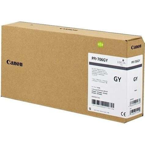 CARTUCHO ORIGINAL Canon PFI706 Gris Cartucho de Tinta Original - 6690B001