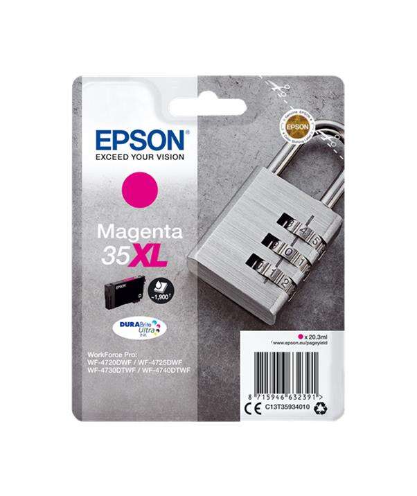 CARTUCHO ORIGINAL Epson T3593 (35XL) Magenta Cartucho de Tinta Original - C13T35934010