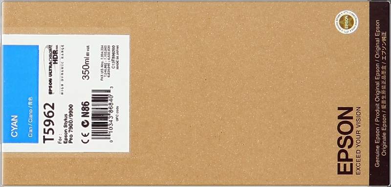 CARTUCHO ORIGINAL Epson T5962 Cyan Cartucho de Tinta Original - C13T596200