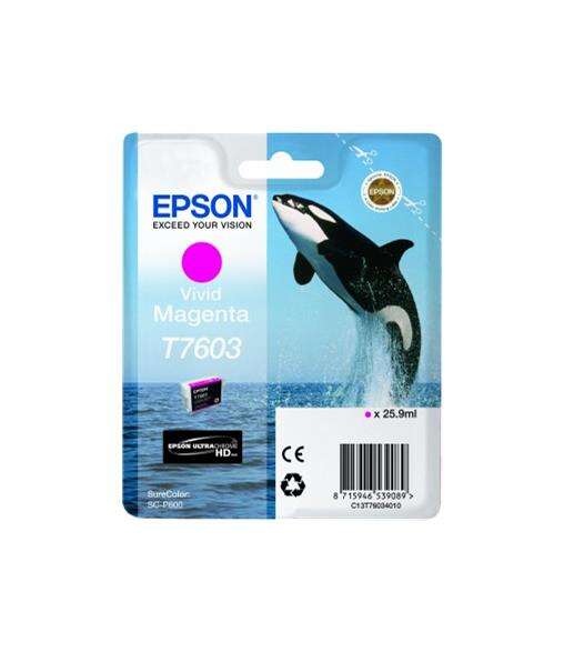 CARTUCHO ORIGINAL Epson T7603 Magenta Cartucho de Tinta Original - C13T76034010