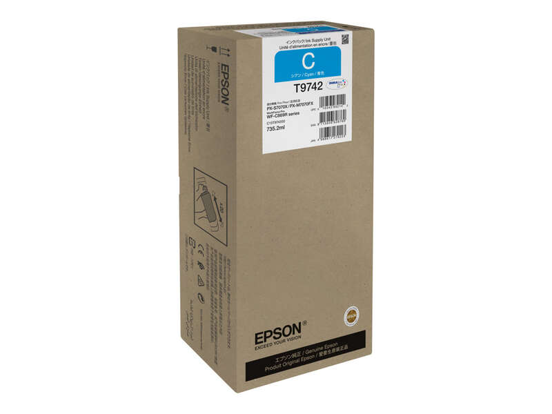 CARTUCHO ORIGINAL Epson T9742 Cyan Cartucho de Tinta Original - C13T974200