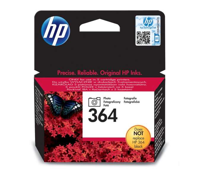 CARTUCHO ORIGINAL HP 364 Negro Photo Cartucho de Tinta Original - CB317EE
